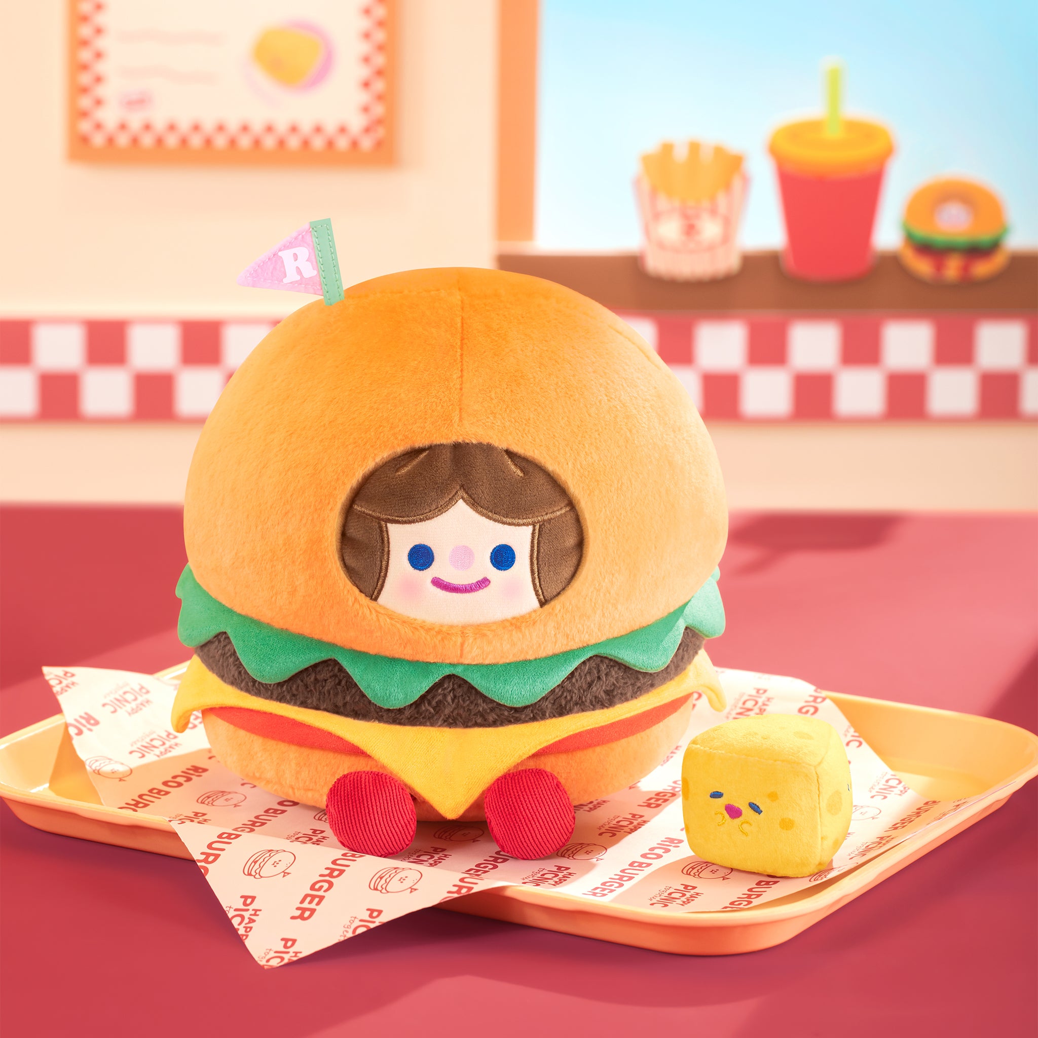 MarTUBE RiCO Cheeseburger Doll Cute Gift