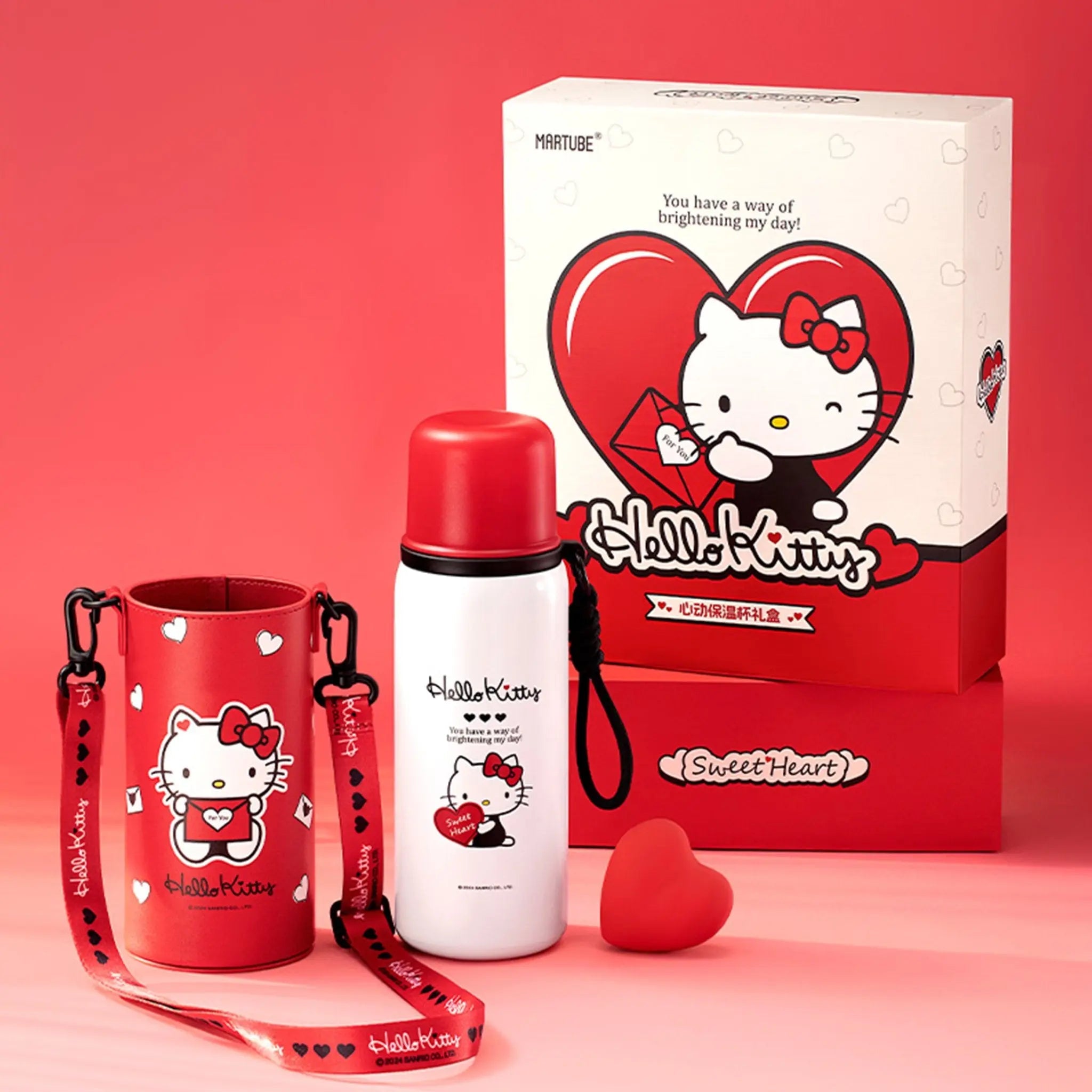 MarTUBE?? x Sanrio Hello Kitty 17 oz Stainless Steel Insulated Tumbler Gift for Girl - MarTUBE