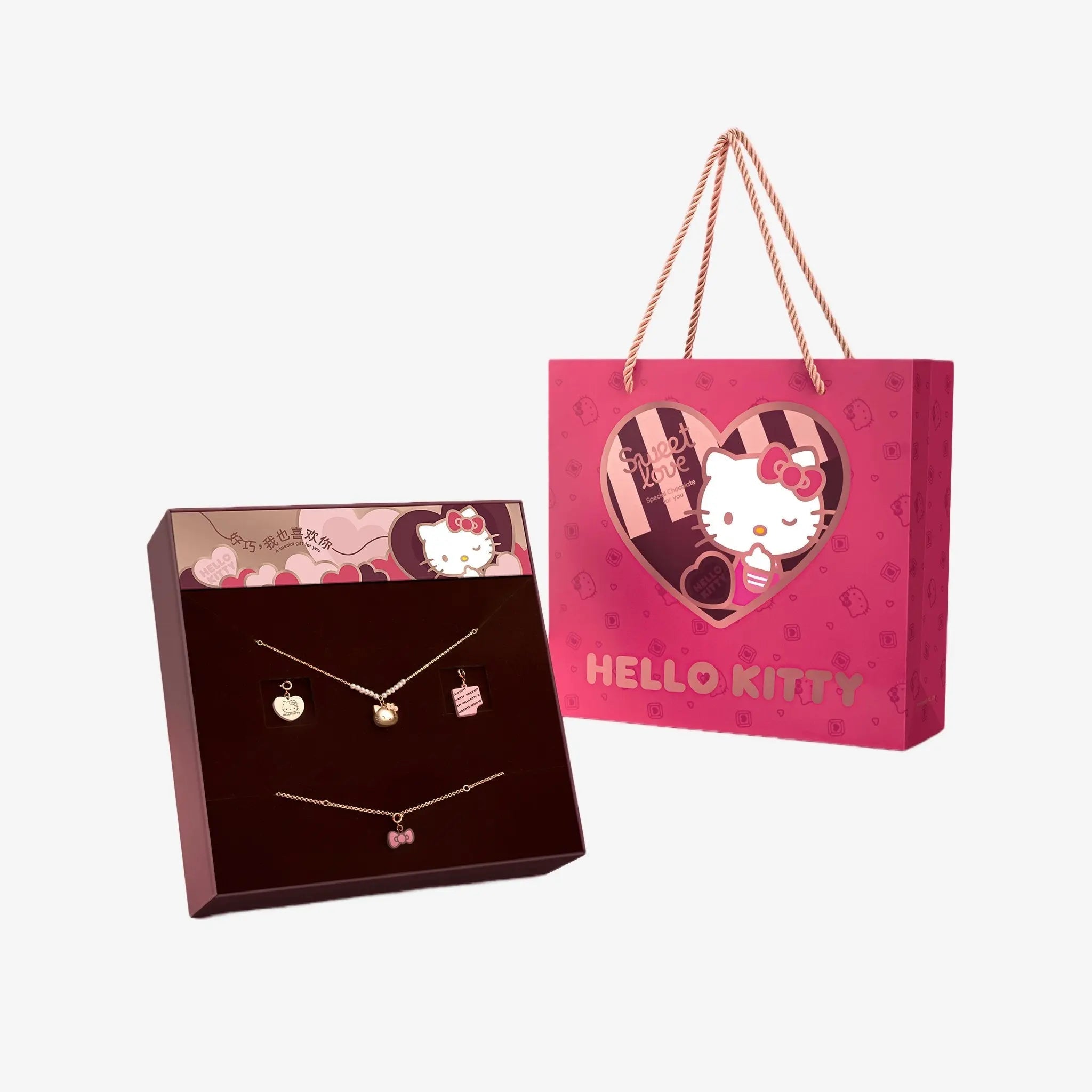 MarTUBE?? x Sanrio Hello Kitty Chocolate Jewelry Gift Set for Girl - MarTUBE