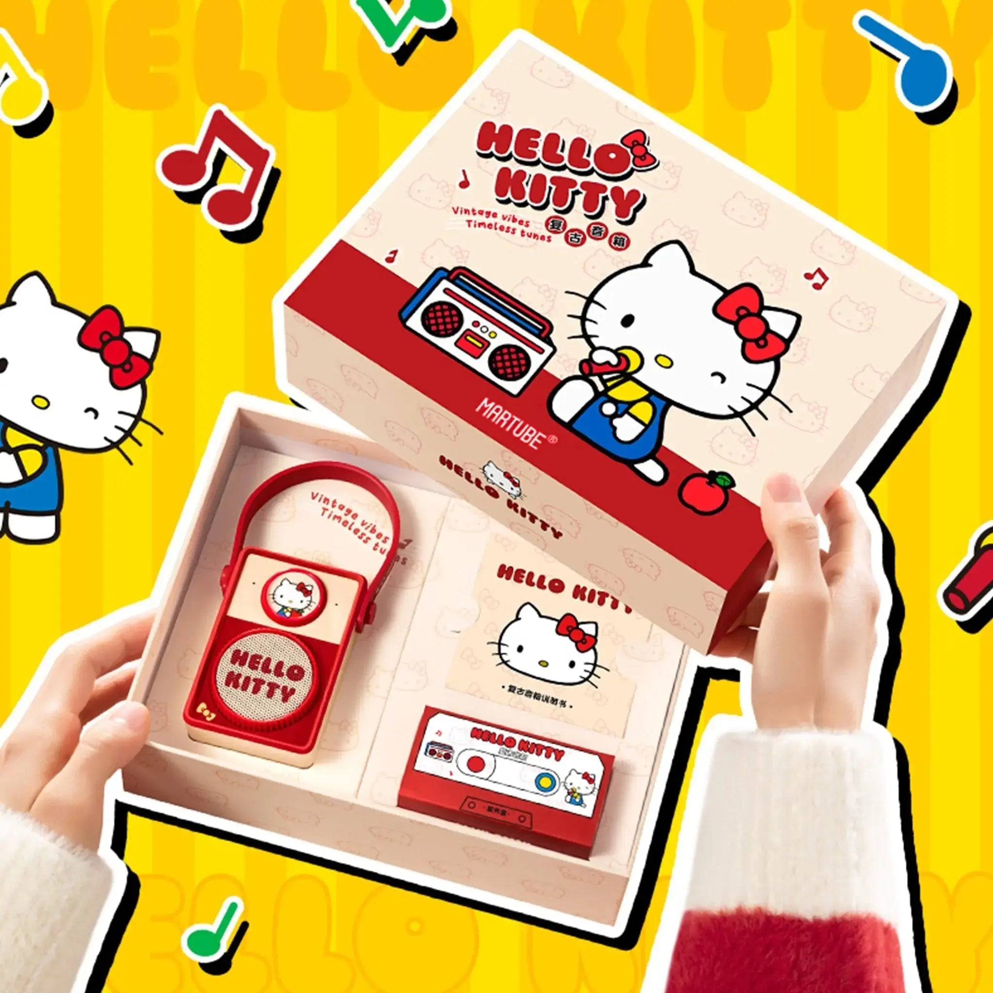 MarTUBE x Sanrio Beach Surfing Bluetooth Hello Kitty Speaker