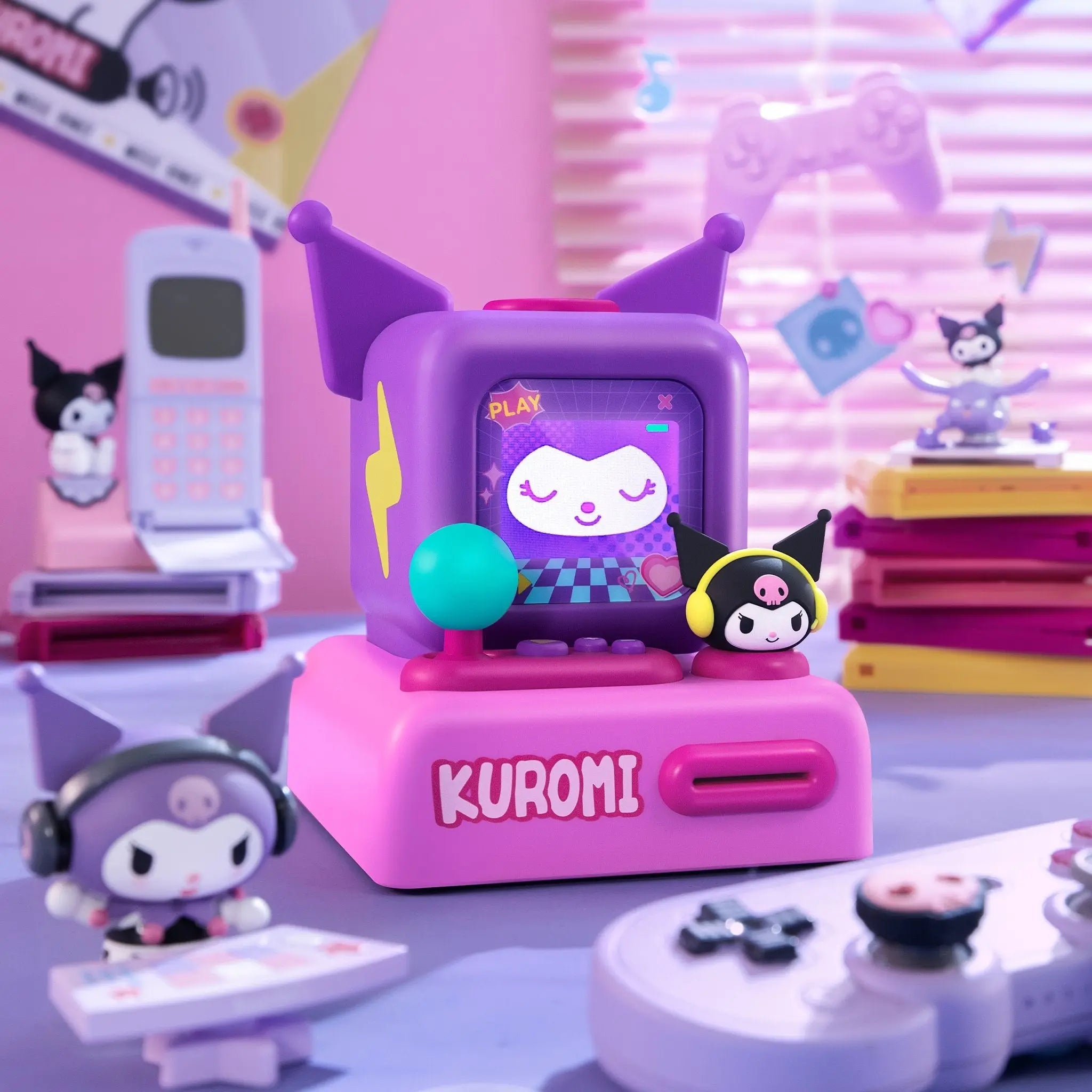 MarTUBE?? x Sanrio Kuromi Game Console Speaker Bluetooth Wireless - MarTUBE