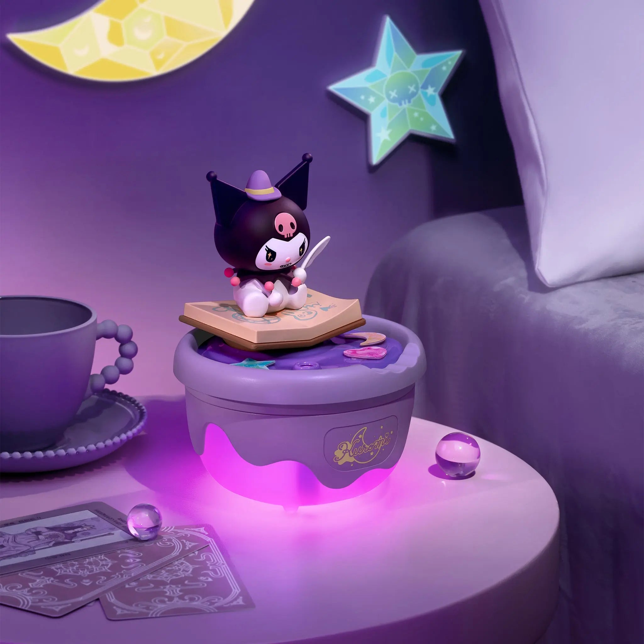 MarTUBE?? x Sanrio Kuromi Magic Humidifier Mini Spray Night Lights Decor - MarTUBE