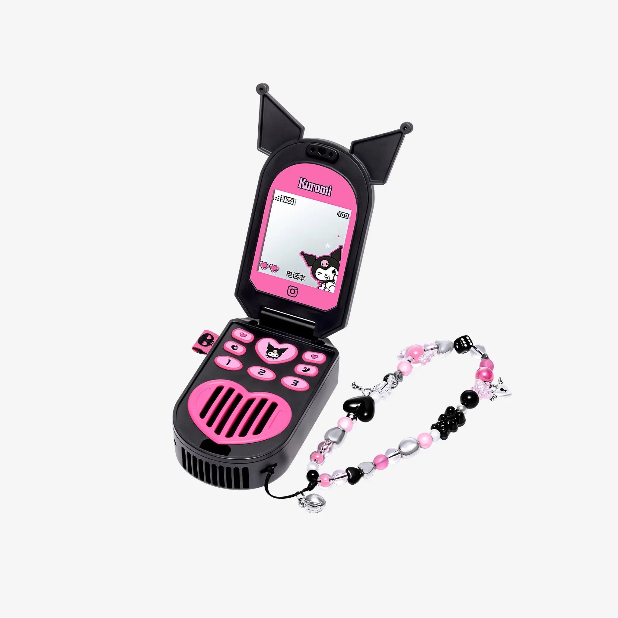 MarTUBE?? x Sanrio Kuromi Portable Mini Hanging Neck Electric Fan - MarTUBE